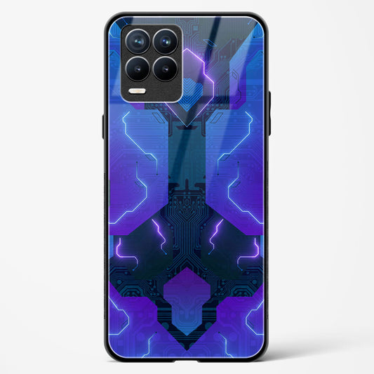 Electric Blueburst - Realme 8 Pro Glass Gripper Case