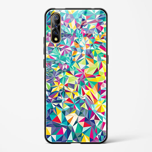 colorful geometric abstract - Vivo Z1X Glass Gripper Case