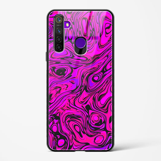 Colourful Liquid Vector - Realme 5 Pro Glass Gripper Case