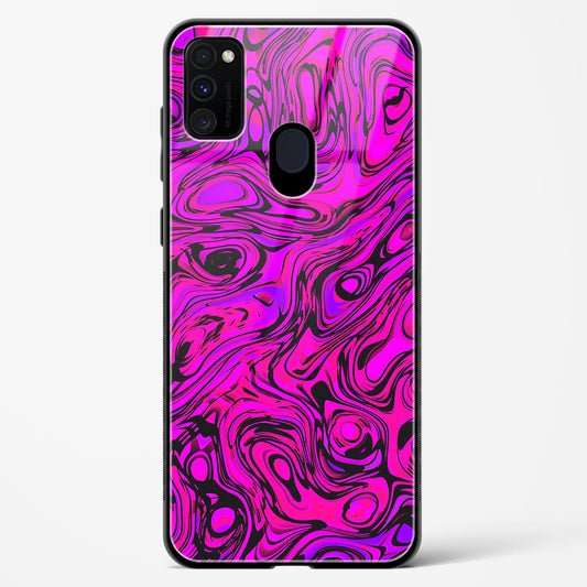 Colourful Liquid Vector - Samsung Galaxy M30S Glass Gripper Case