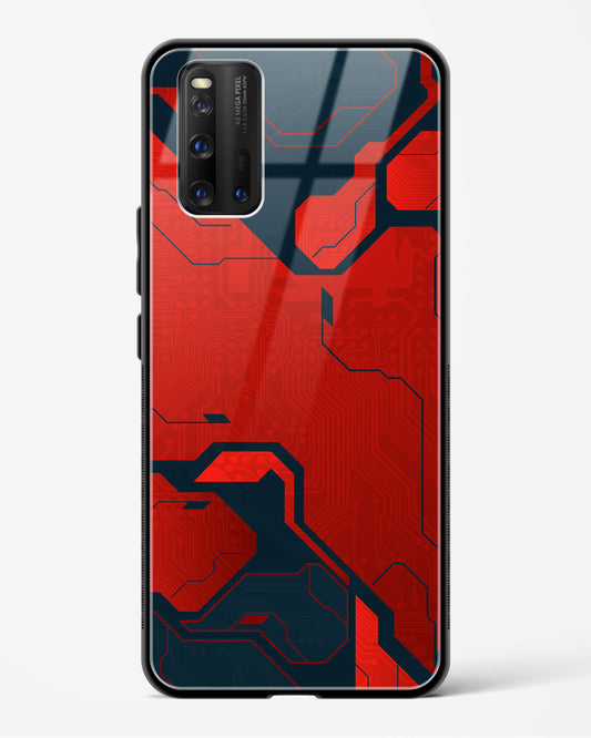 Sanguine Surge - Vivo iQOO3 Glass Gripper Case