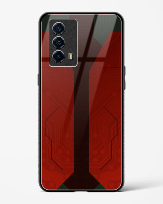 Scarlet Sentinel - Vivo iQOO7 Glass Gripper Case