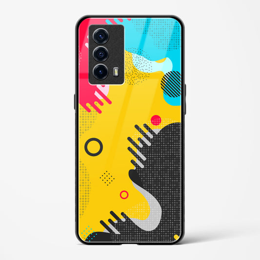 boho abstract - Vivo iQOO Z5 Glass Gripper Case