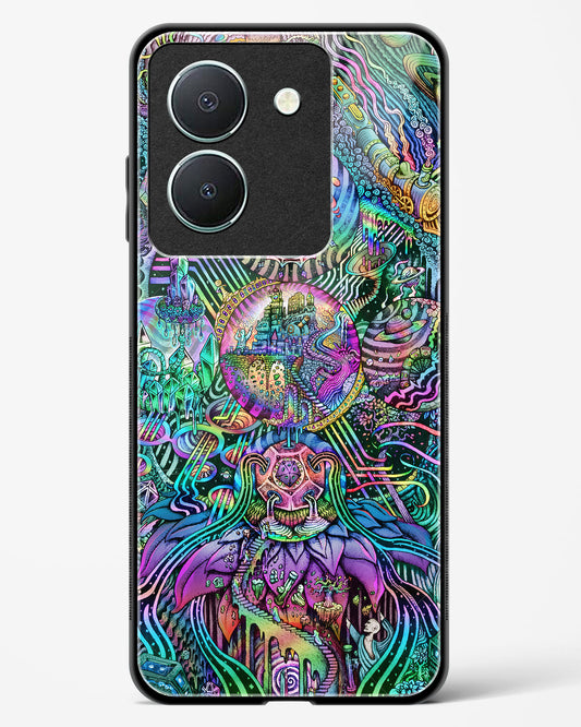 Trippy Galaxy - Vivo Y36 Glass Gripper Case