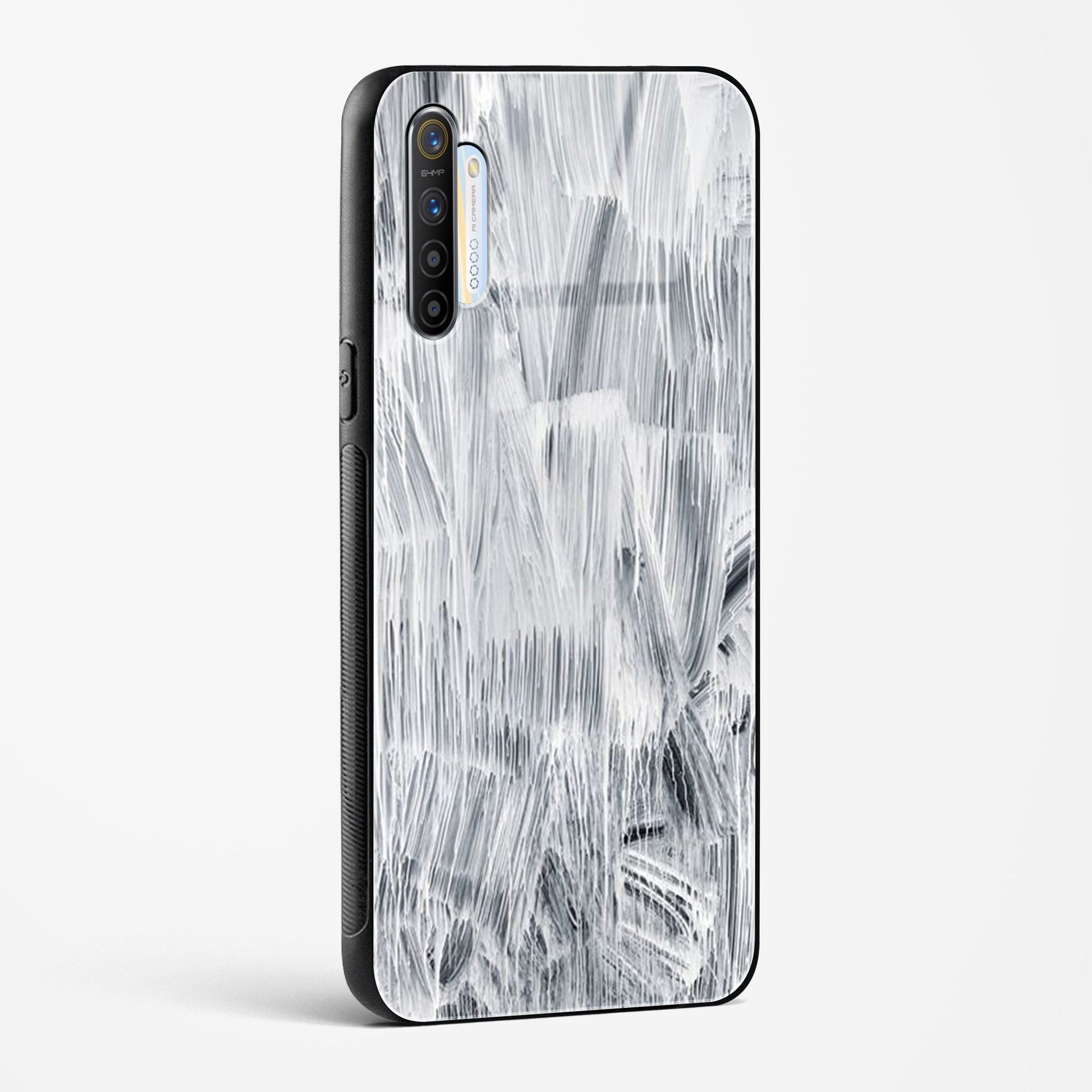 white paint - Realme X2 Glass Gripper Case