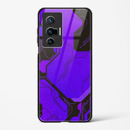 Purple Pulse - Vivo X70 Glass Gripper Case