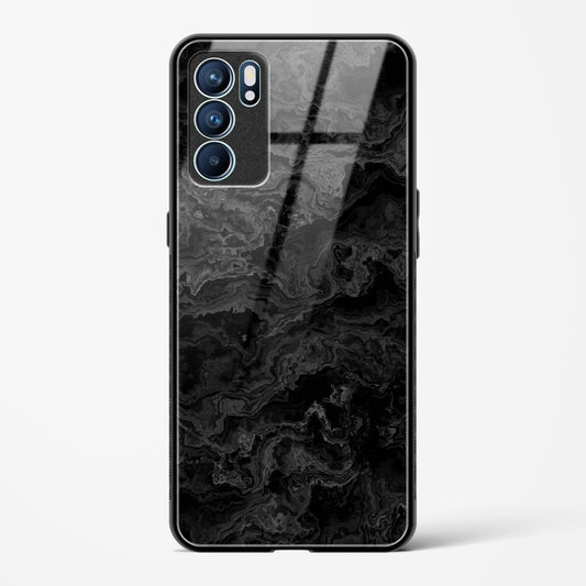 Charcoal Veil - Oppo Reno 6 Pro 5G Glass Gripper Case