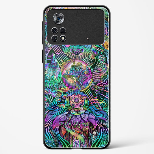 Trippy Galaxy  - POCO X4 Pro 5G Glass Gripper Case