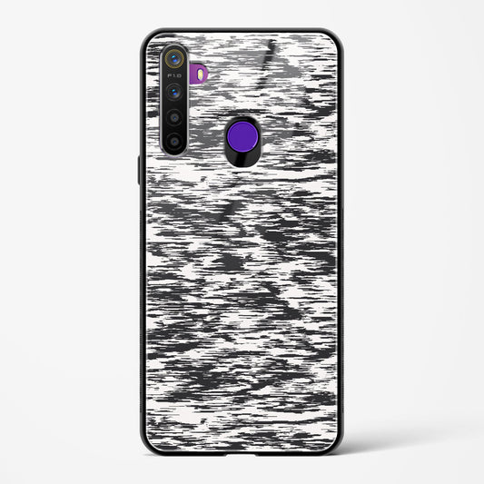 Black and White Glitch - Realme 5s Glass Gripper Case