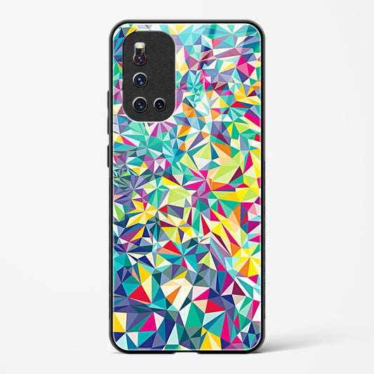 colorful geometric abstract - Vivo V19 Glass Gripper Case