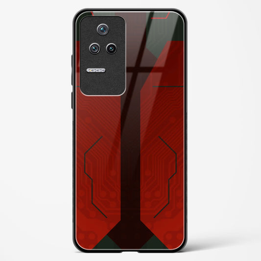 Scarlet Sentinel - Redmi K50 Glass Gripper Case