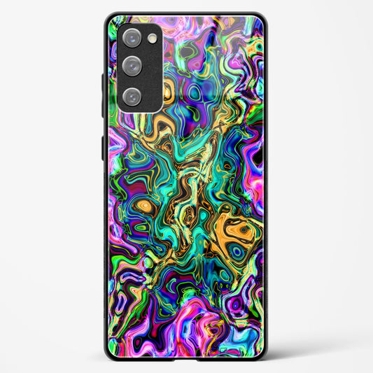 Rainbow Flames Pattern - Samsung Galaxy S20Fe 5G Glass Gripper Case