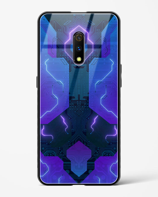 Electric Blueburst - Realme X Glass Gripper Case