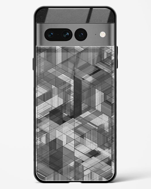 Black and White Glitch - Google Pixel 7 Pro Glass Gripper Case