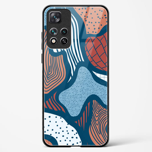 Doodle Waves - Xiaomi 11i Hypercharge 5G Glass Gripper Case