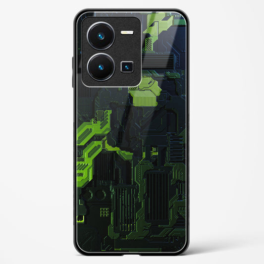 Shadowed Jade - Vivo Y35 Glass Gripper Case