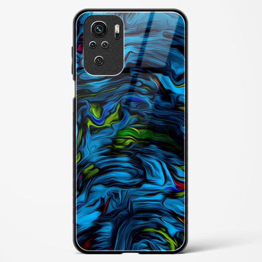 Aquatic Blue - Redmi Note 10s Glass Gripper Case