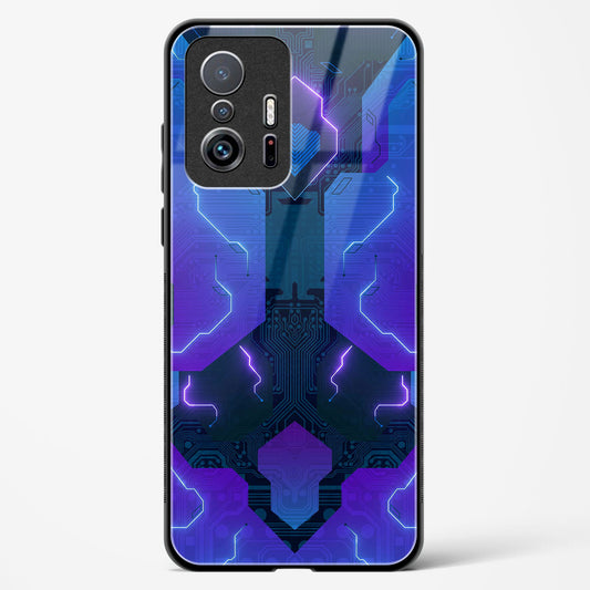 Electric Blueburst - Xiaomi 11T Glass Gripper Case