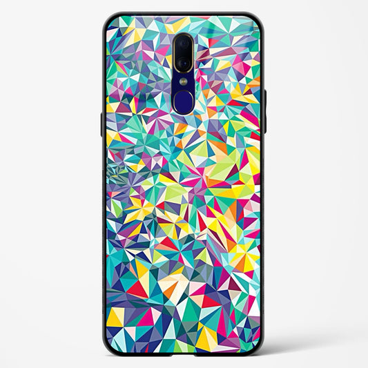 colorful geometric abstract - Oppo F11 Glass Gripper Case