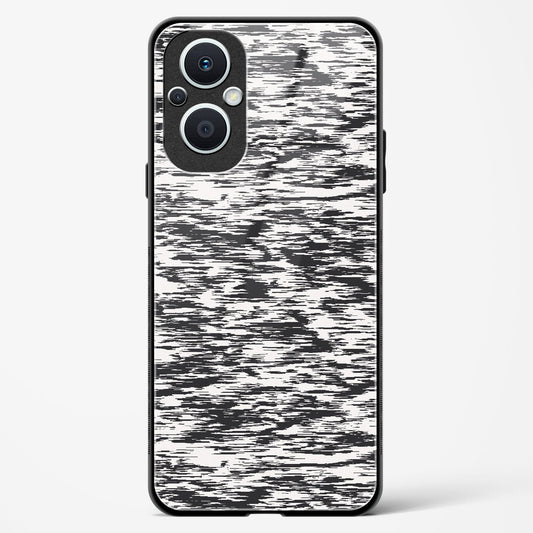 Black and White Glitch - Oppo F21s Pro 5G Glass Gripper Case