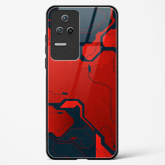 Sanguine Surge - Redmi K50 Glass Gripper Case