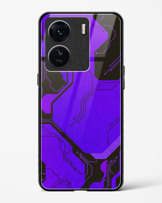 Purple Pulse - Vivo iQOO Z7s Glass Gripper Case