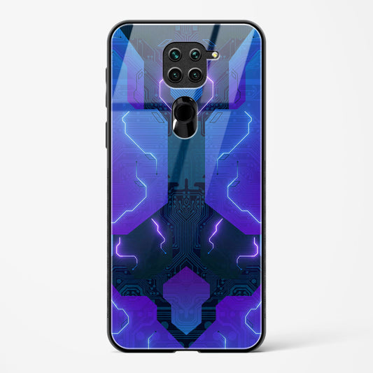 Electric Blueburst - Redmi Note 9 Glass Gripper Case