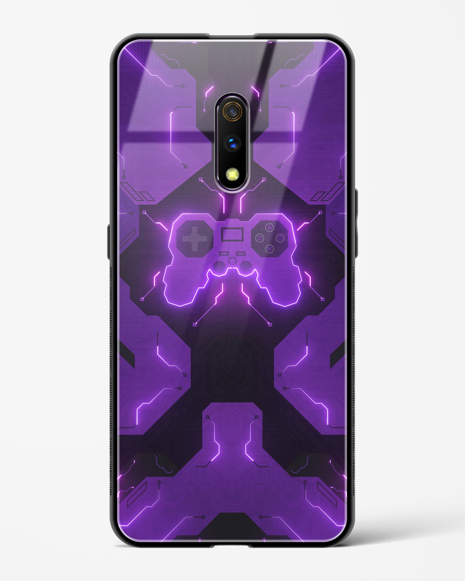 Violet Vortex - Realme X Glass Gripper Case