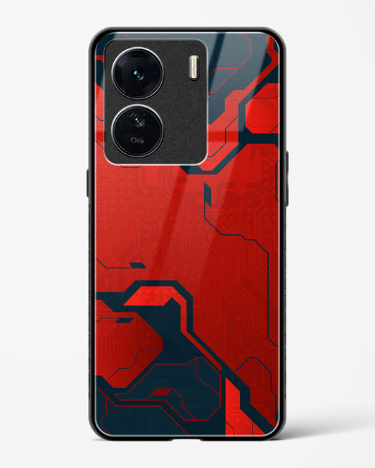 Sanguine Surge - Vivo iQOO Z7s Glass Gripper Case