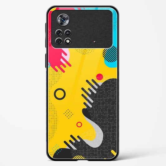 boho abstract - POCO X4 Pro 5G Glass Gripper Case