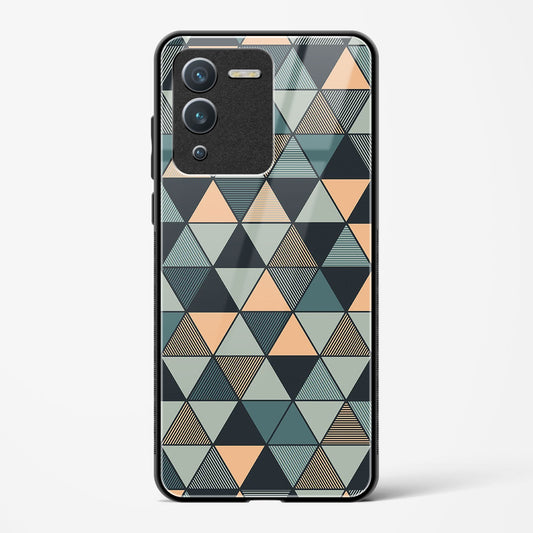 Triangle Mosaic - Vivo V25 Pro Glass Gripper Case