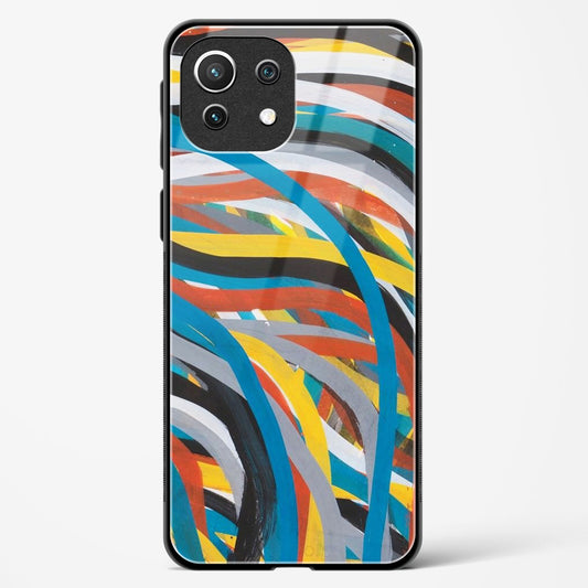 colorful stroke pattern - Mi 11 Lite Glass Gripper Case