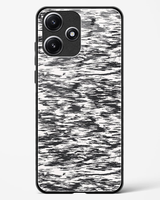 Black and White Glitch - Redmi 12 5G Glass Gripper Case