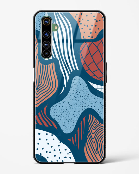 Doodle Waves - Realme X50 Pro Glass Gripper Case