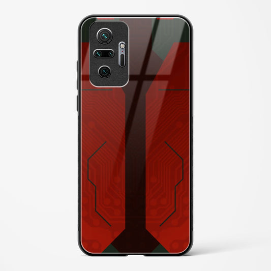 Scarlet Sentinel - Redmi Note 10 Pro Max Glass Gripper Case