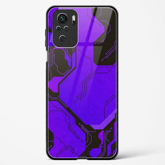 Purple Pulse - Redmi Note 10s Glass Gripper Case