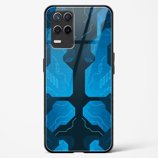 Cobalt Cascade - Realme Narzo 30 5G Glass Gripper Case