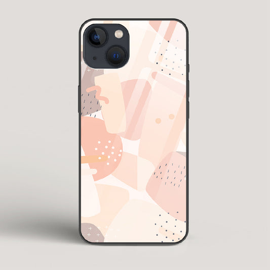 Abstract Shapes - iPhone 13 Glass Case