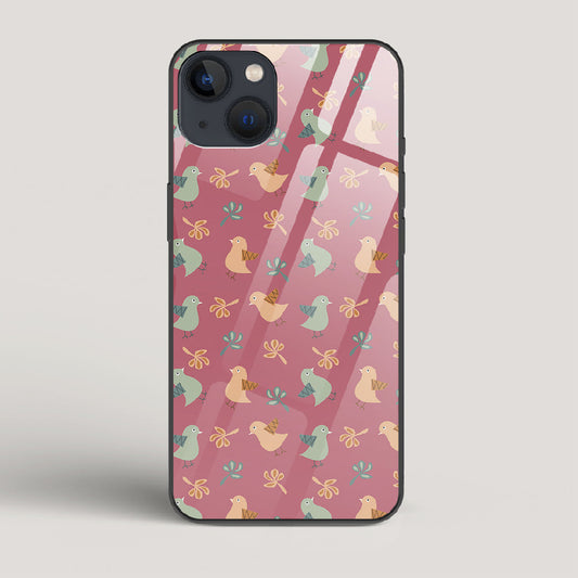 Robins - iPhone 13 Glass Case