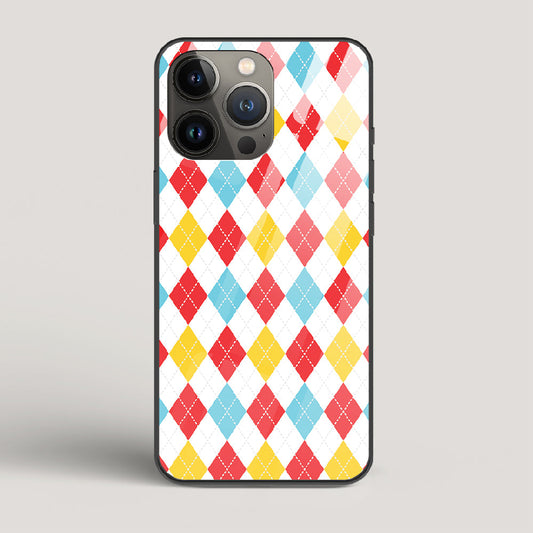 Argyle Checks - iPhone 13 Pro Glass Case