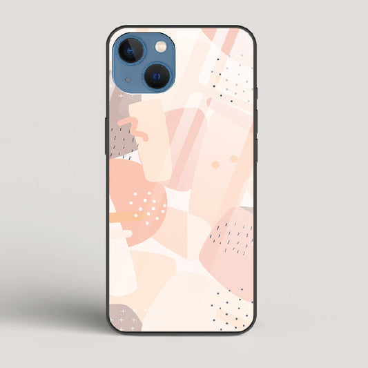 Abstract Shapes - iPhone 13 Mini Glass Case