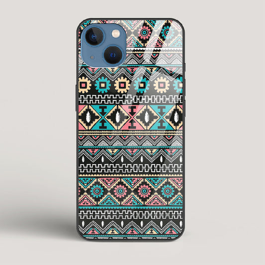 Triable pattern 03 - iPhone 13 Mini Glass Case