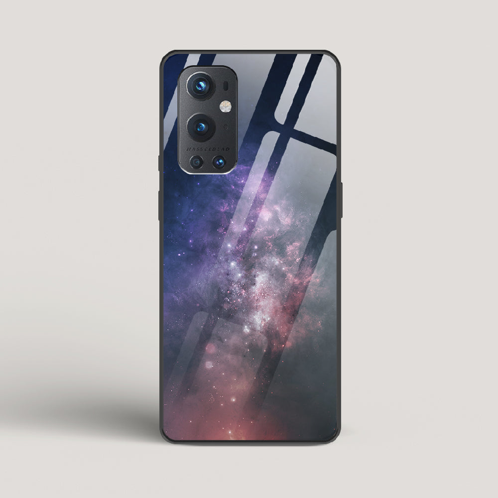 Black And Blue Nebula - OnePlus 9 Pro Glass Case