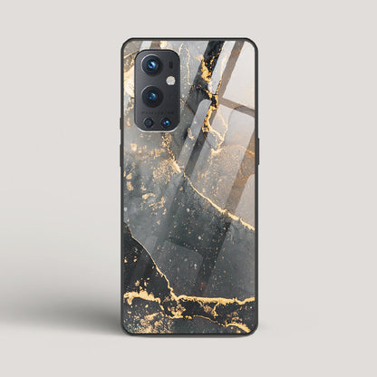 Black Gold Marble - OnePlus 9 Pro Glass Case