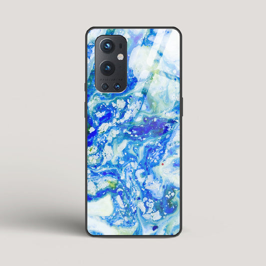 Blue Acid Marble - OnePlus 9 Pro Glass Case