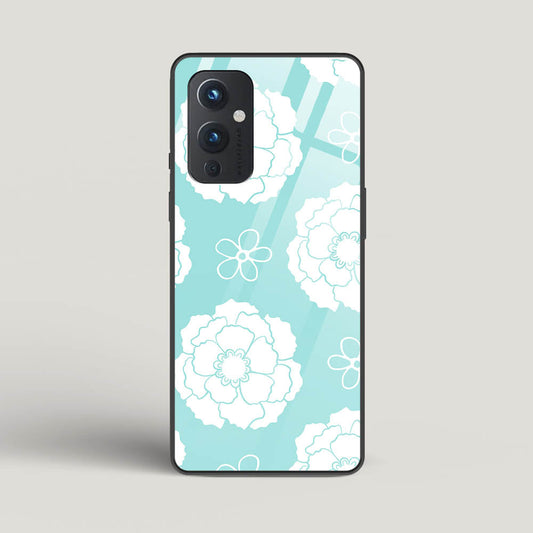 Peony Pattern - Oneplus 9 Glass Gripper Case