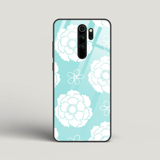 Peony Pattern - Redmi Note 8 Pro Glass Gripper Case