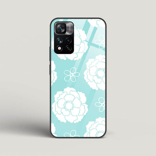 Peony Pattern - Xiaomi 11I Hypercharge Glass Gripper Case