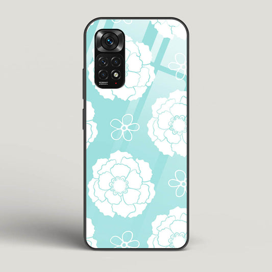 Peony Pattern - Redmi Note 11S Glass Gripper Case