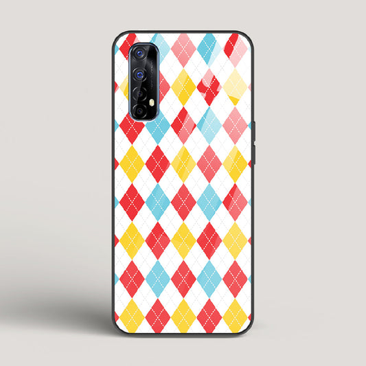 Argyle Checks - Realme 7 Glass Case